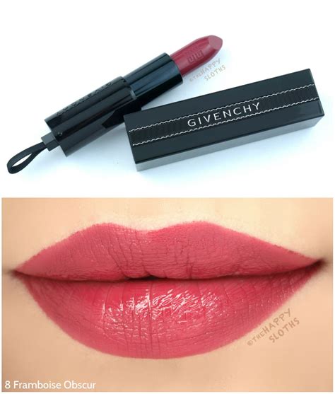 givenchy rouge interdit vinyl swatches|givenchy rouge interdit temptation lipstick.